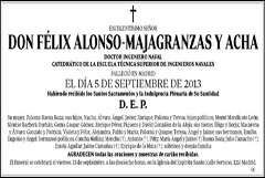 Félix Alonso-Majagranzas y Acha